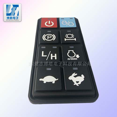 廠家加工生產重型機械設備控制硅膠按鍵|硅膠按鍵代加工廠商