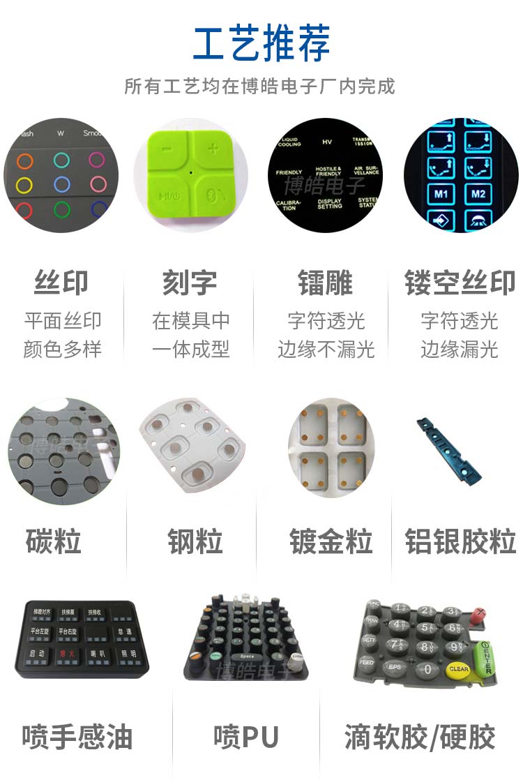 黑粒導電硅膠按鍵