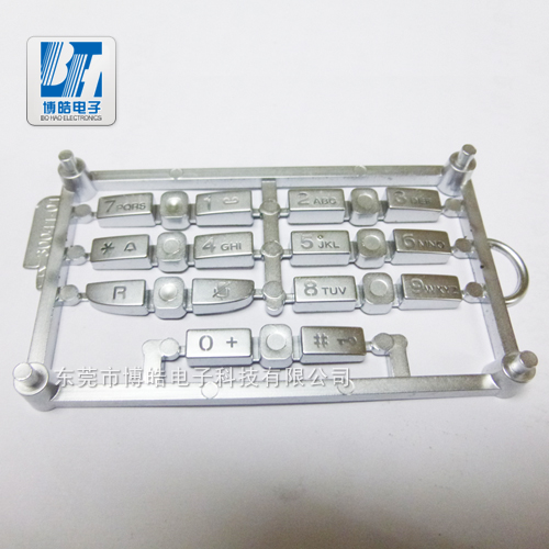 ABS表面噴銀油再鐳雕的透光塑膠按鍵 ABS表面噴銀油再鐳雕的透光塑膠按鍵