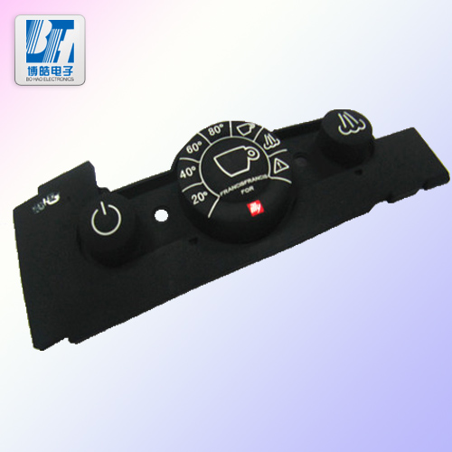 咖啡機(jī)鐳雕硅膠按鍵透光效果很好