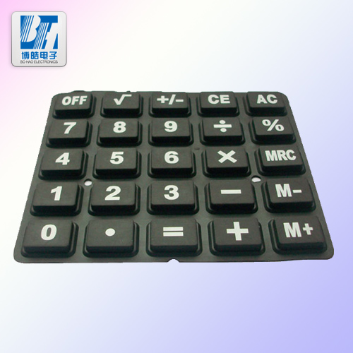 用硅膠原材料做的計算器硅膠按鍵 油墨導電工藝