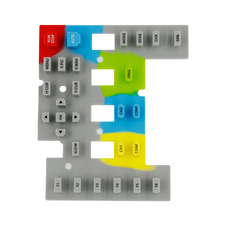 量大量小都可以定制水泵機組控制模塊專用硅膠面板